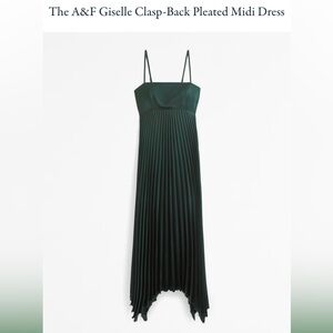Abercrombie Gisele clasp back pleated midi dress- medium